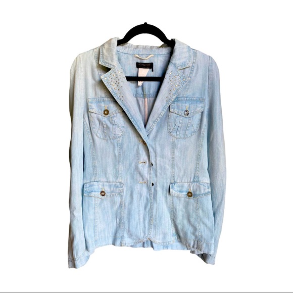 Apanage Light Blue Jean Jacket - Picture 1 of 5